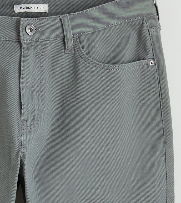 Solid Standard Fit Trousers