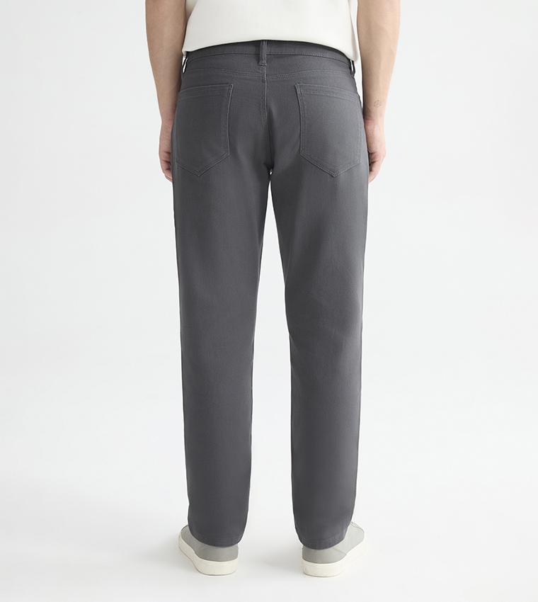 Solid Standard Fit Trousers