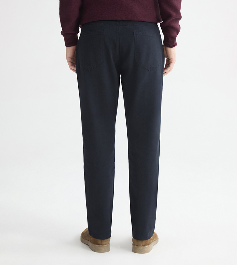 Solid Standard Fit Trousers