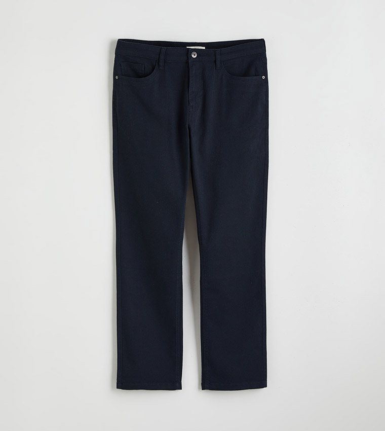 Solid Standard Fit Trousers