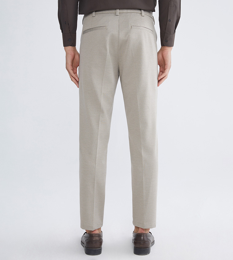 Solid Slim Fit Trousers