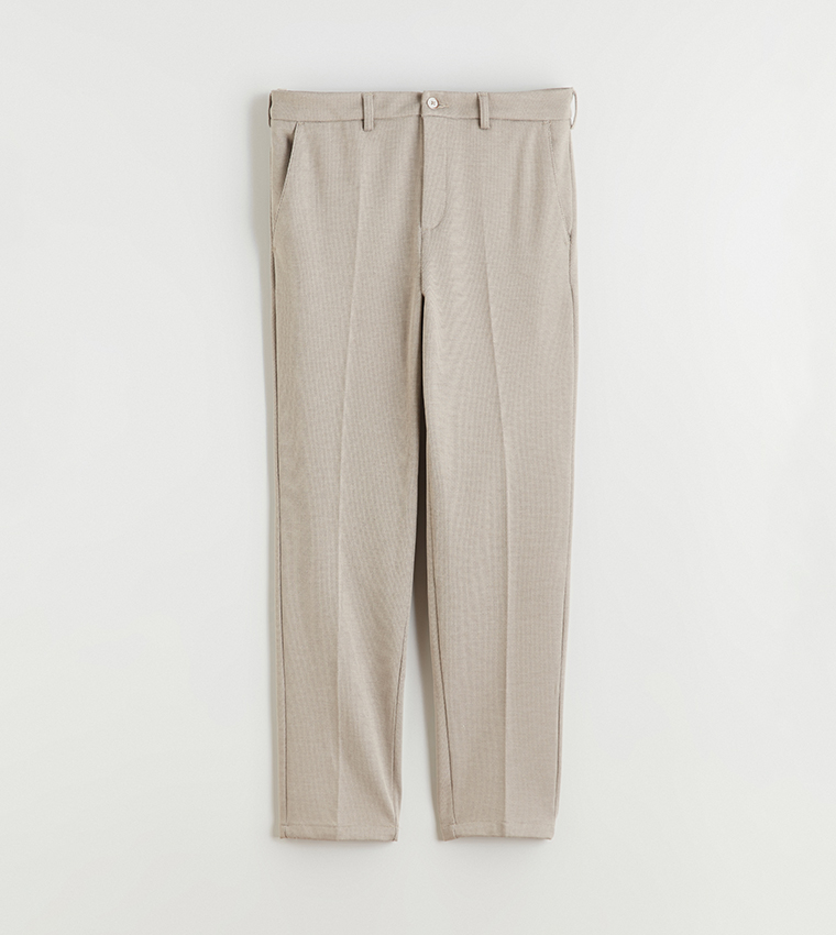 Solid Slim Fit Trousers
