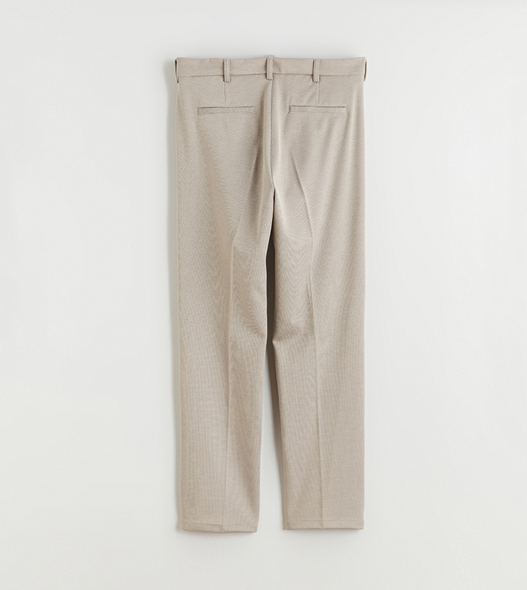 Solid Slim Fit Trousers