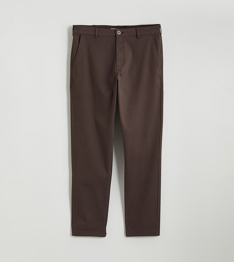 Solid Slim Fit Trousers