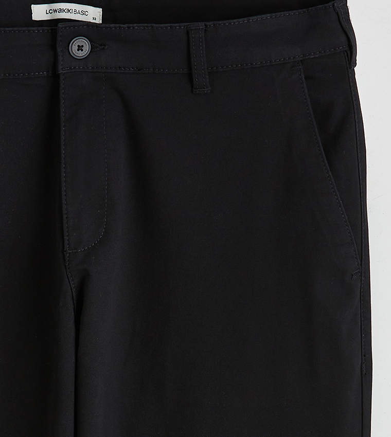 Solid Slim Fit Trousers