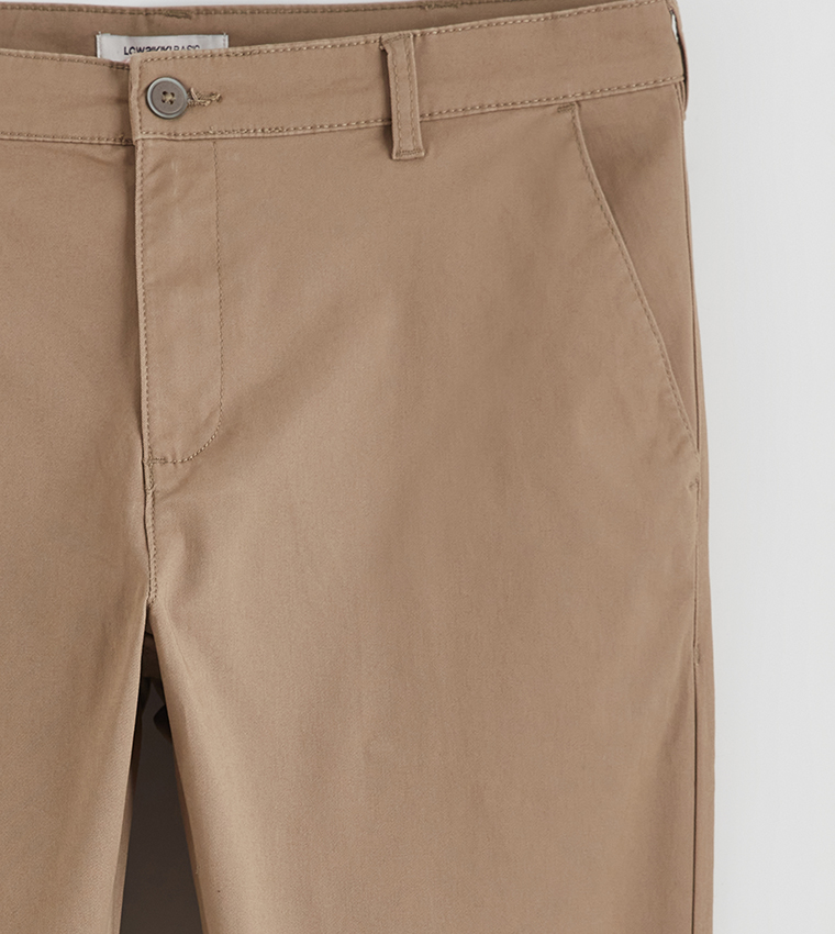 بنطلون تشينو غبردين بقصة ضيقة 