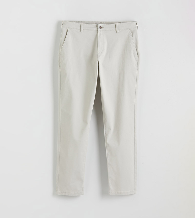 Solid Slim Fit Trousers
