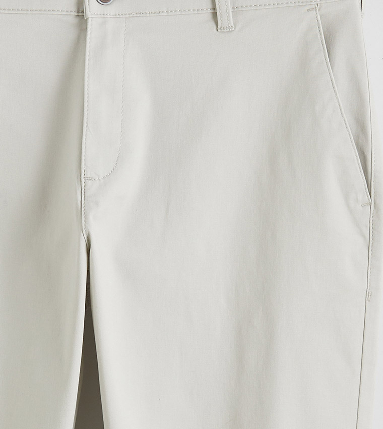 Solid Slim Fit Trousers