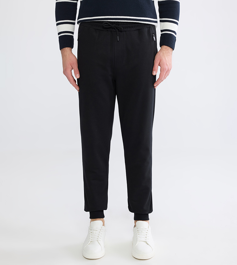 Drawstring Waist Slim Fit Joggers