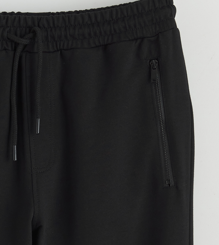 Drawstring Waist Slim Fit Joggers