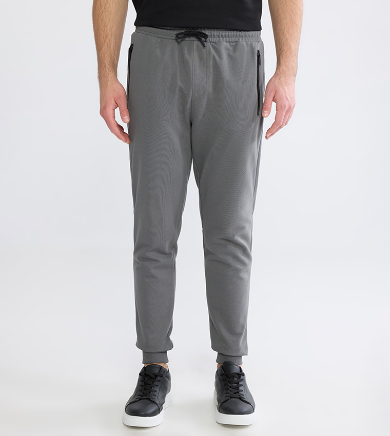 Drawstring Waist Regular Fit Joggers
