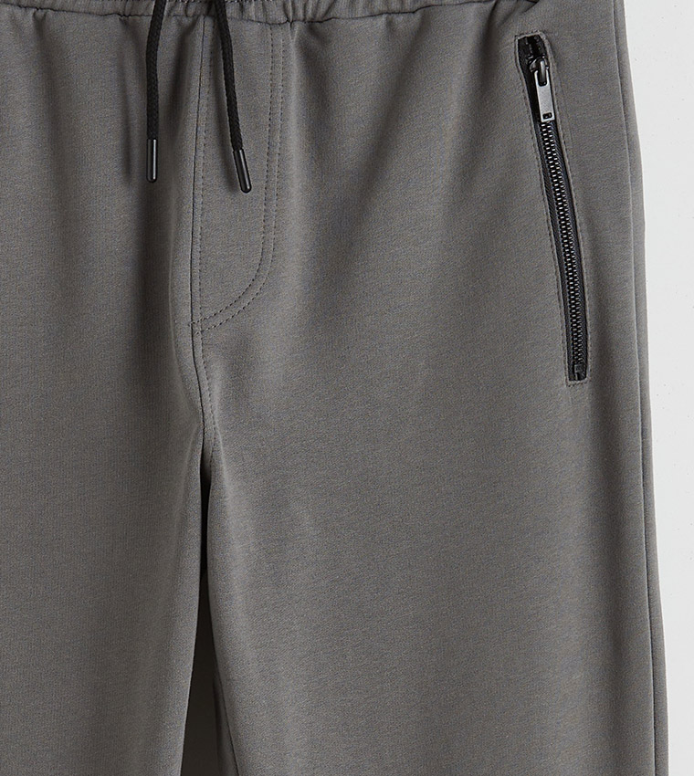 Drawstring Waist Regular Fit Joggers