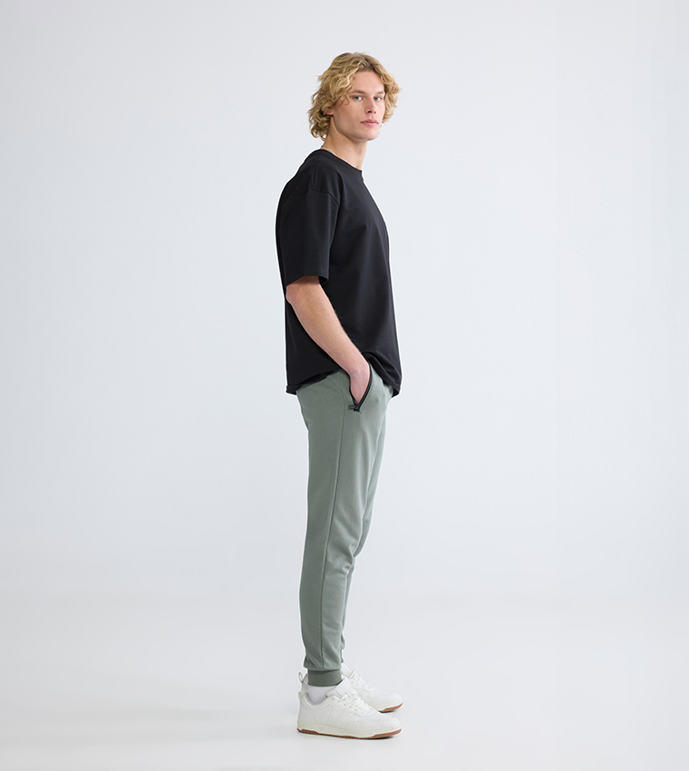 Drawstring Waist Regular Fit Joggers