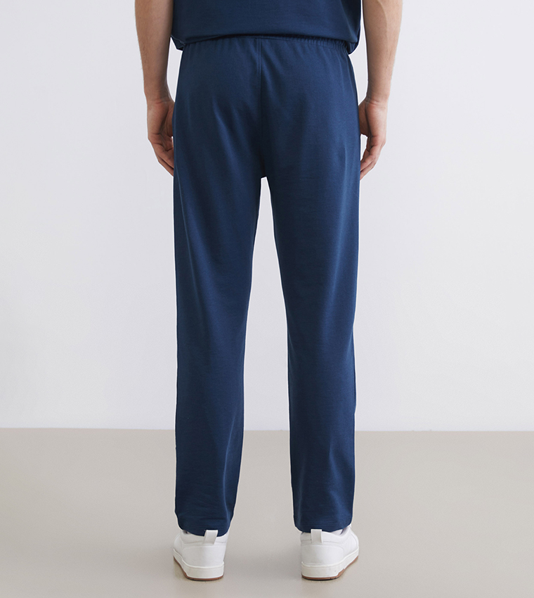 Drawstring Waist Straight Fit Sweatpants