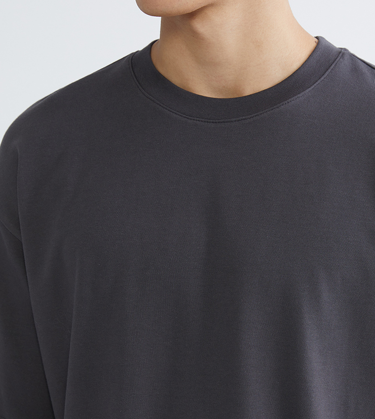 XSIDE Solid Short Sleeves Oversized T-Shirt