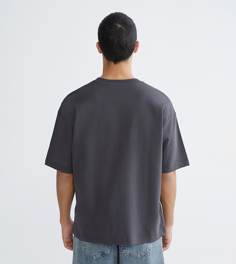 XSIDE Solid Short Sleeves Oversized T-Shirt