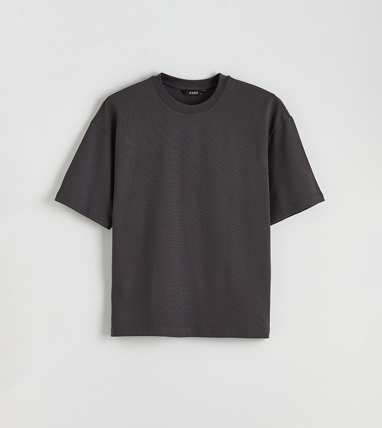 XSIDE Solid Short Sleeves Oversized T-Shirt