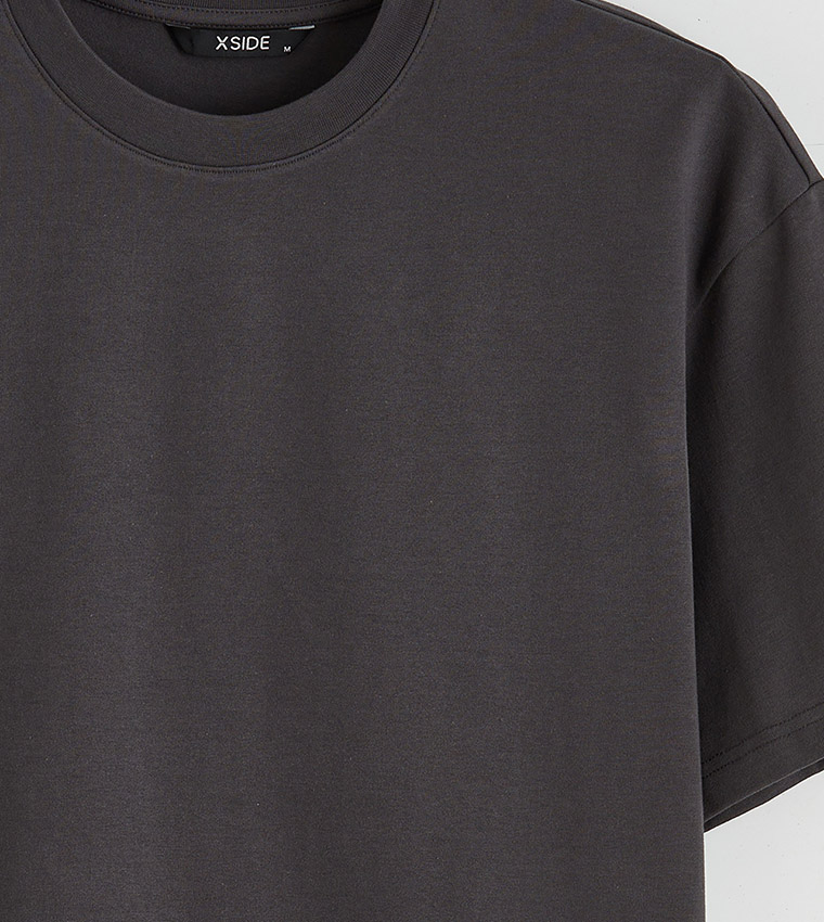 XSIDE Solid Short Sleeves Oversized T-Shirt