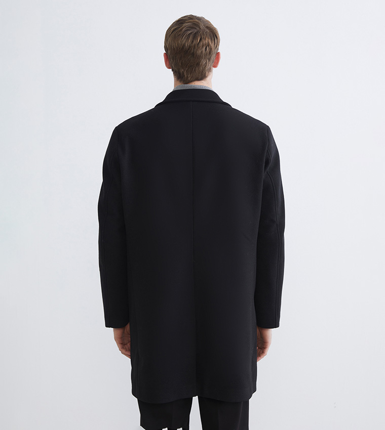 Solid Long Sleeves Cachet Coat