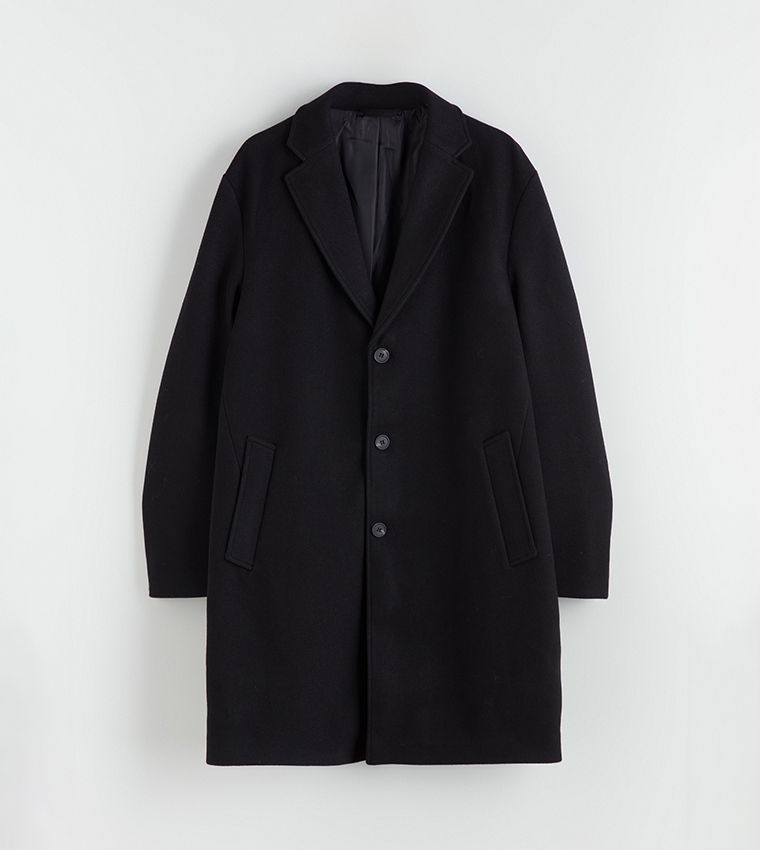 Solid Long Sleeves Cachet Coat