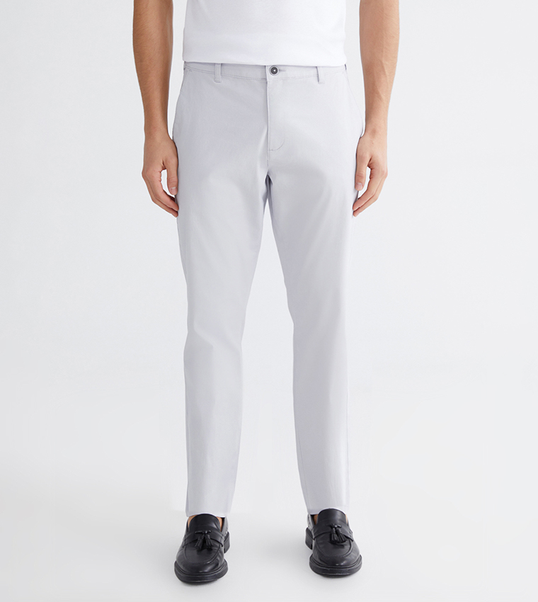 Mid Rise Slim Fit Gabardine Chinos