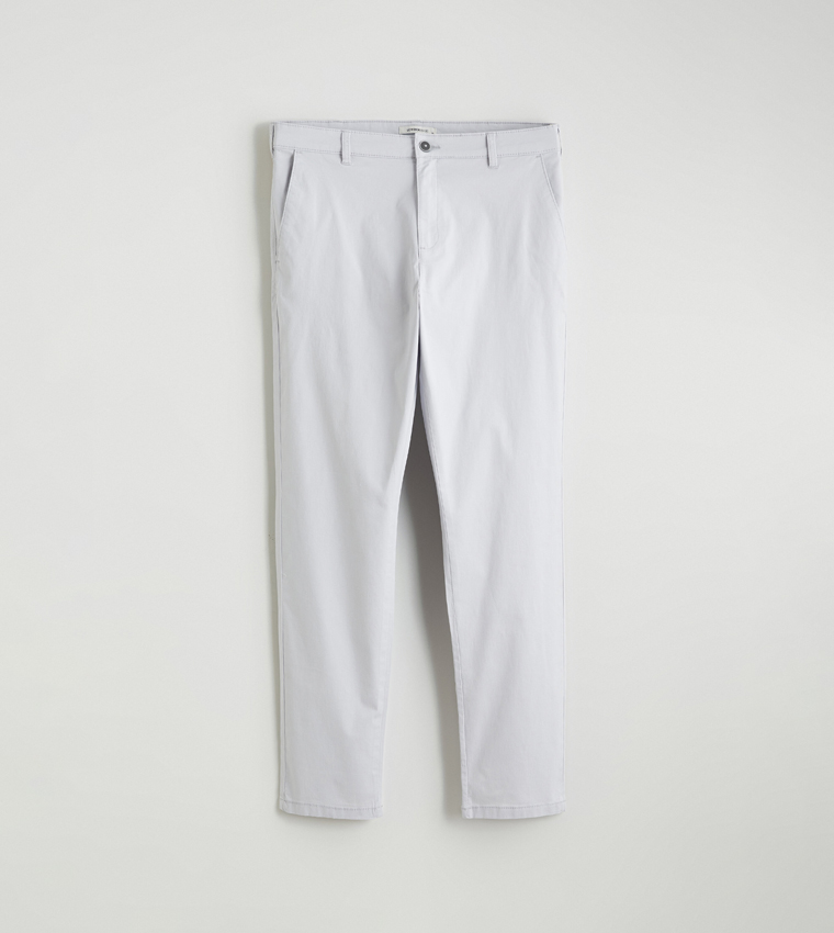 Mid Rise Slim Fit Gabardine Chinos