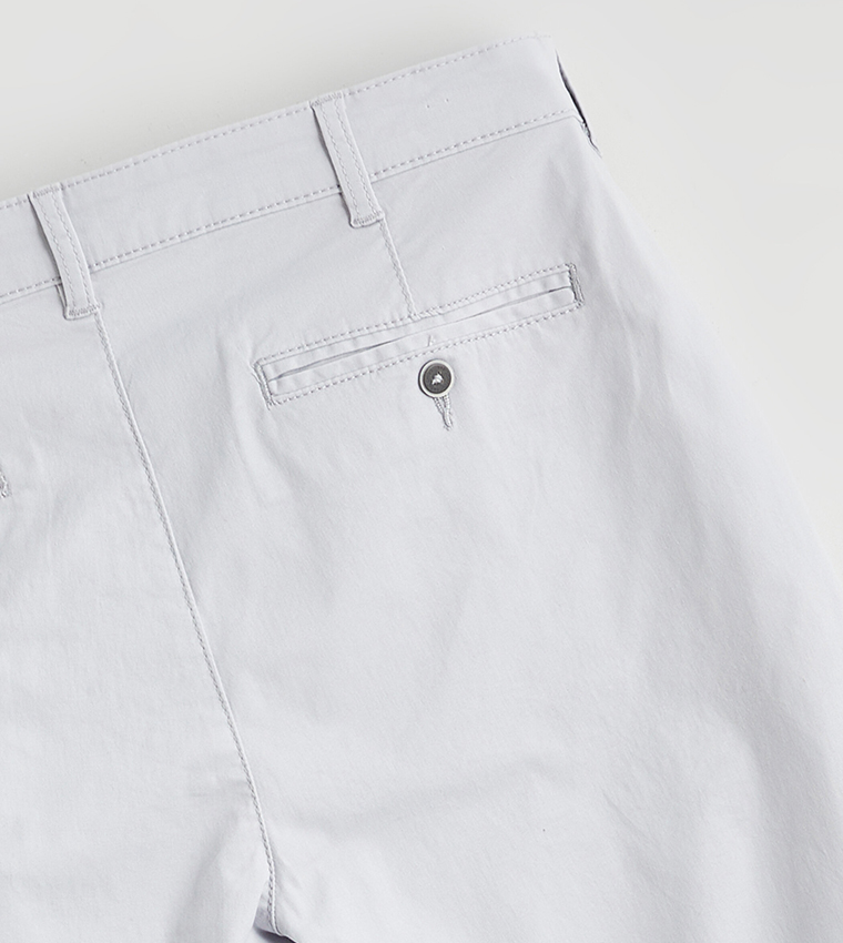 Mid Rise Slim Fit Gabardine Chinos
