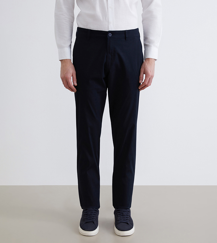 بنطلون تشينو سادة ضيق 