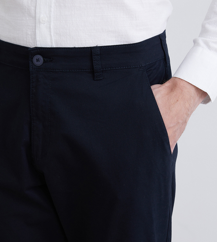 بنطلون تشينو سادة ضيق 