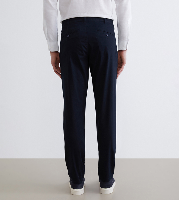 بنطلون تشينو سادة ضيق 