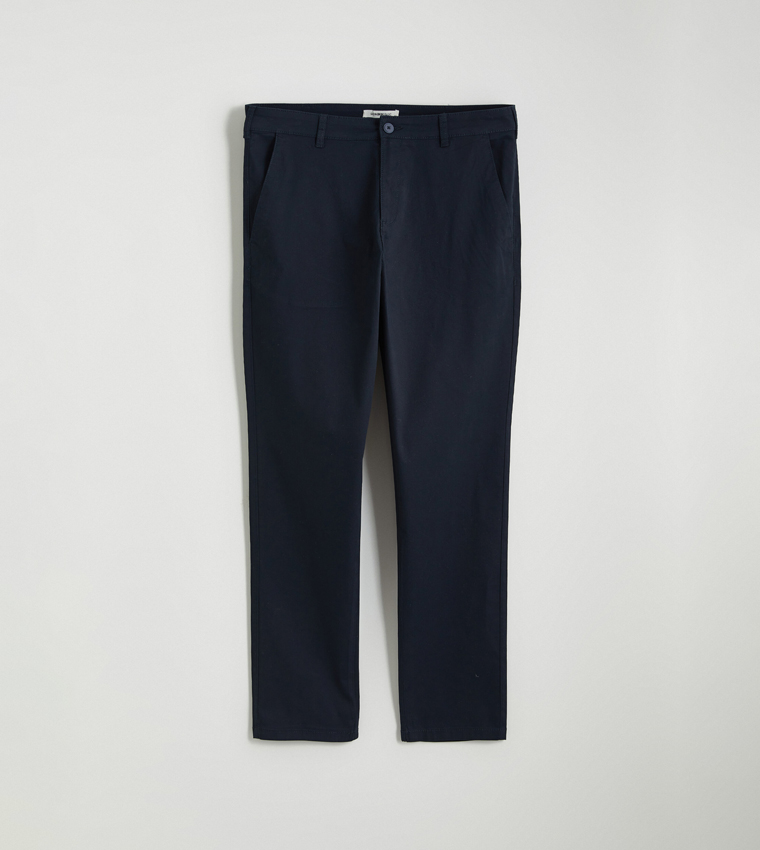 بنطلون تشينو سادة ضيق 