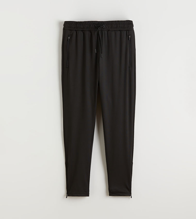 Solid Drawstring Waist Regular Fit Sweatpants