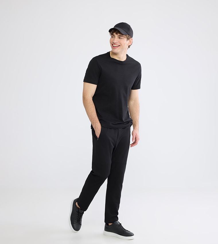 Drawstring Waist Slim Fit Sweatpants