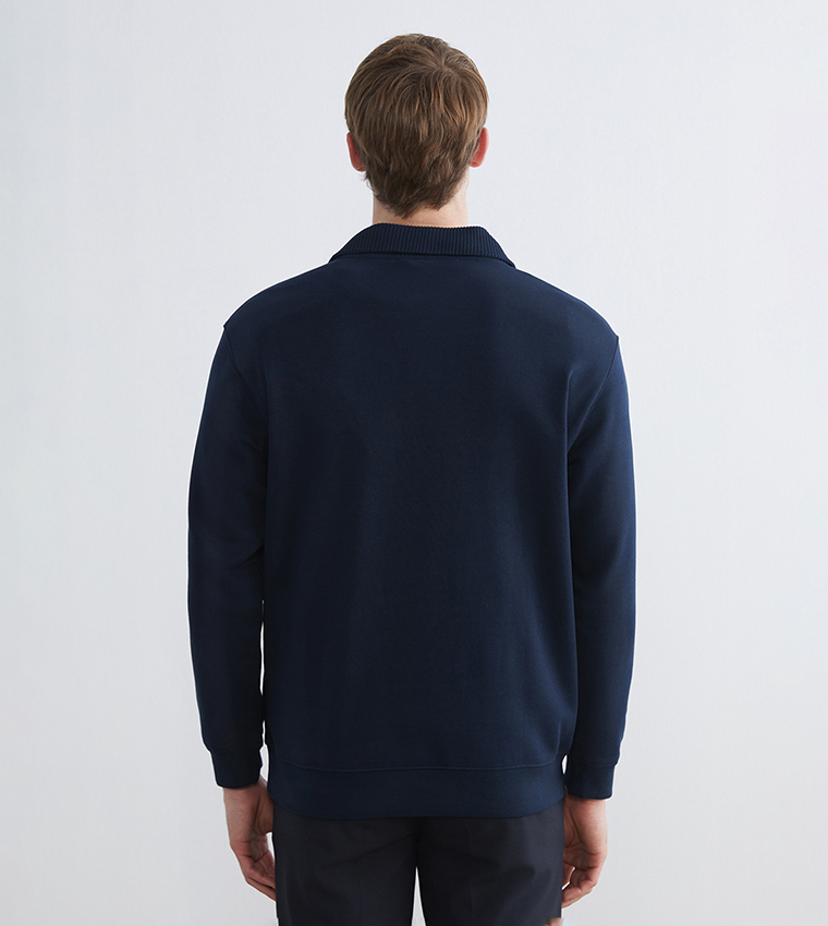 Solid Long Sleeves Sweatshirt