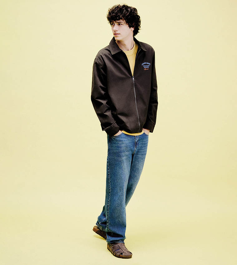 Printed Relaxed Fit Long Sleeves Shacket