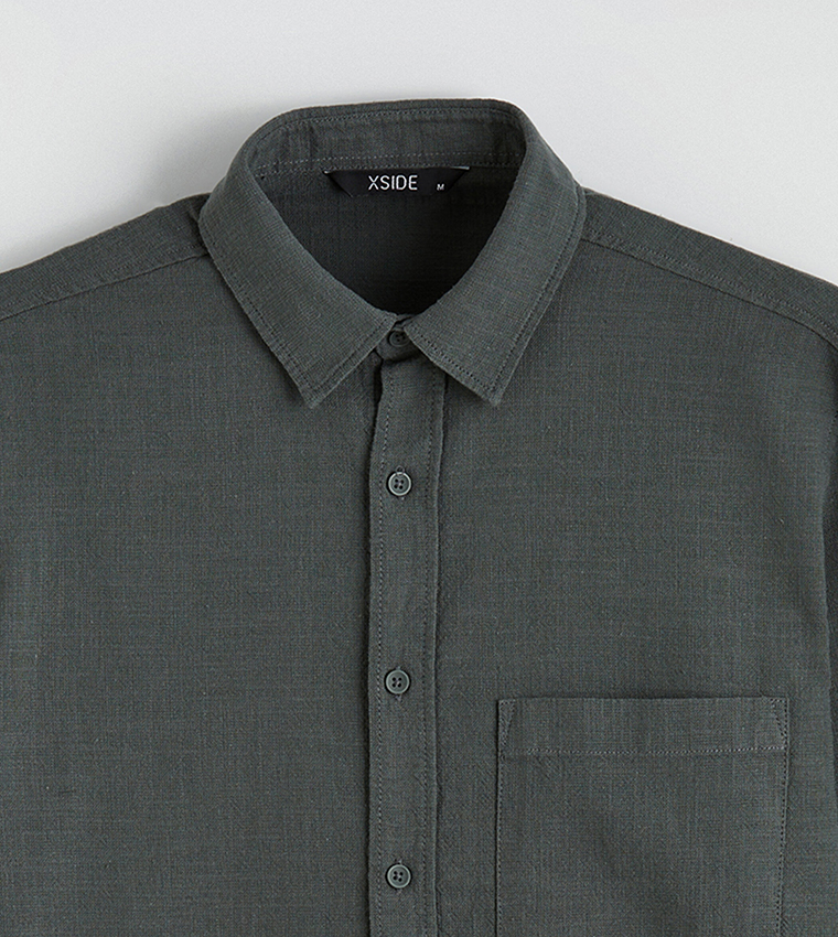 Solid Regular Fit Long Sleeves Shirt