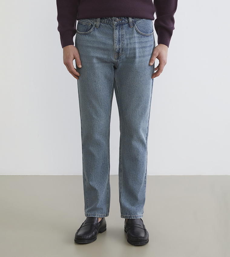 Washed Regular Fit Jeans