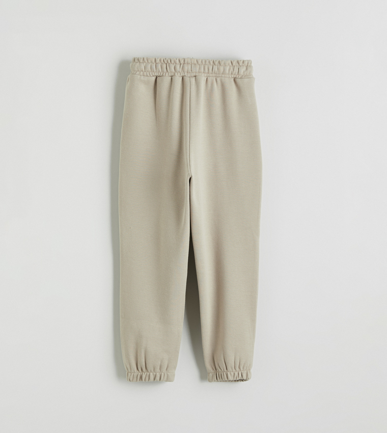 Pack of 2 Solid Elastic Waist Joggers