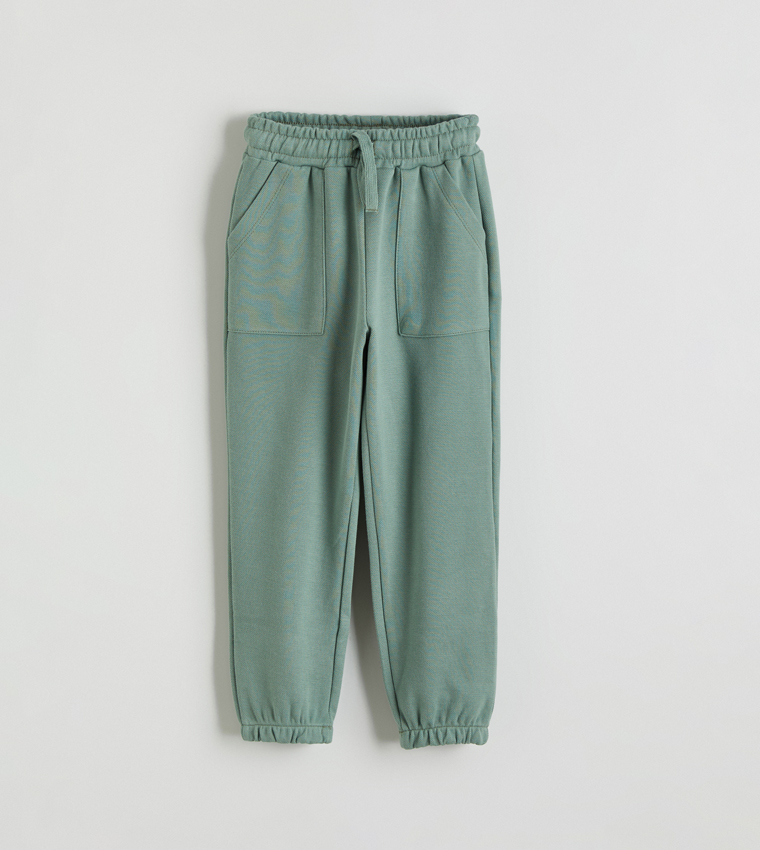 Pack of 2 Solid Elastic Waist Joggers