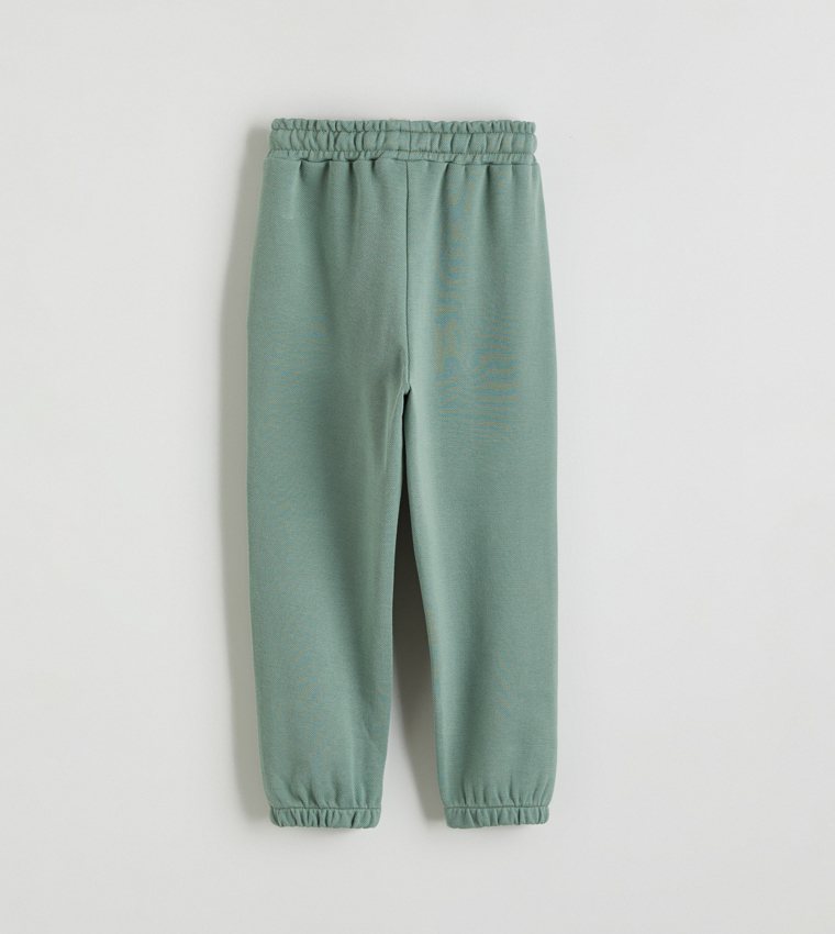 Pack of 2 Solid Elastic Waist Joggers