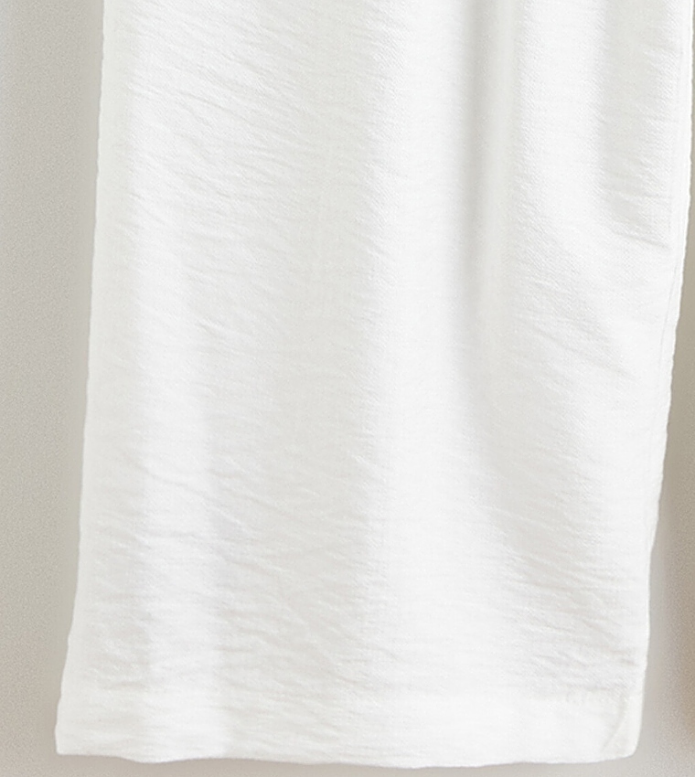Solid Drawstring Trousers