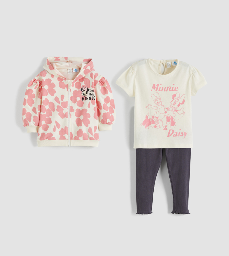 طقم ملابس بطبعة 