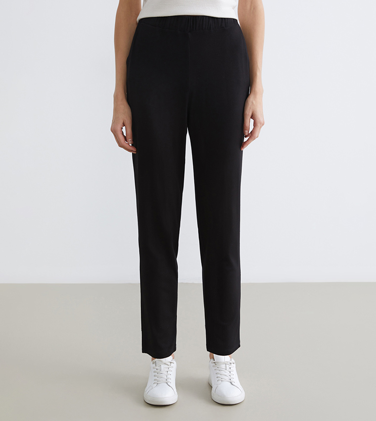 Elastic Waist Slim Fit Sweatpants