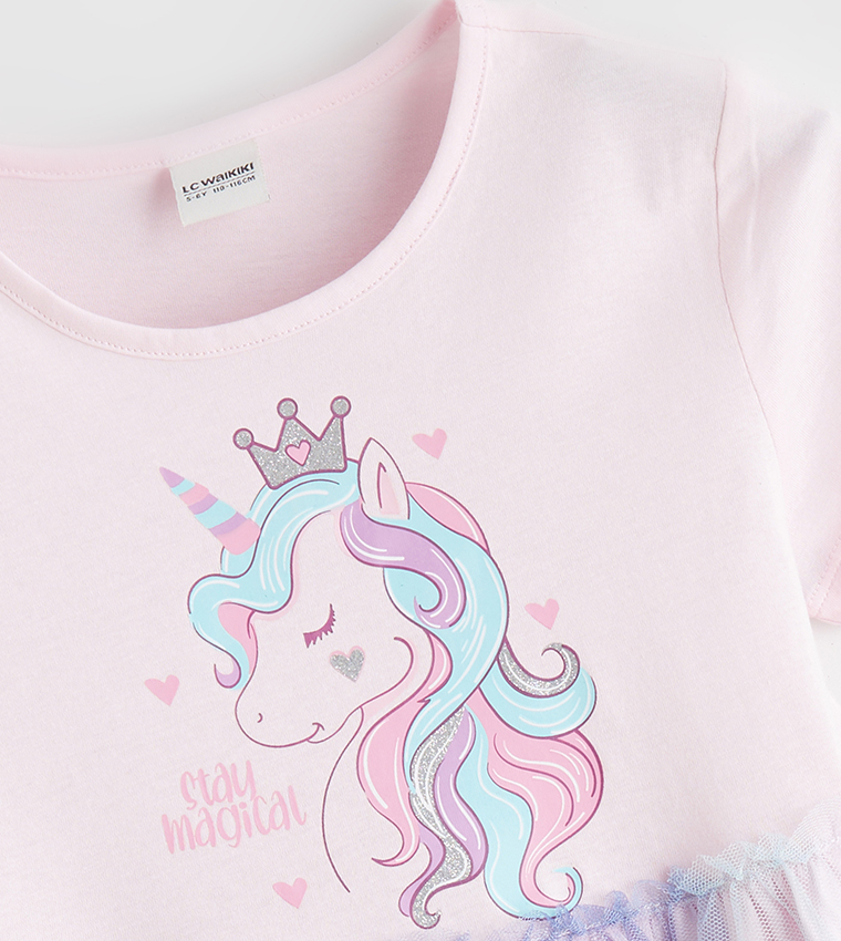 Printed Short Sleeves Dress