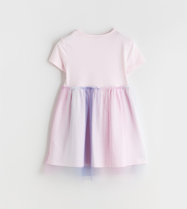 Printed Short Sleeves Dress