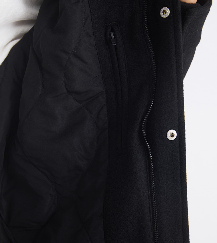 Long Sleeves Standard Fit Collared Jacket