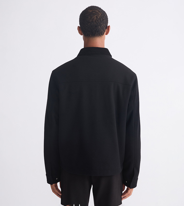 Long Sleeves Standard Fit Collared Jacket