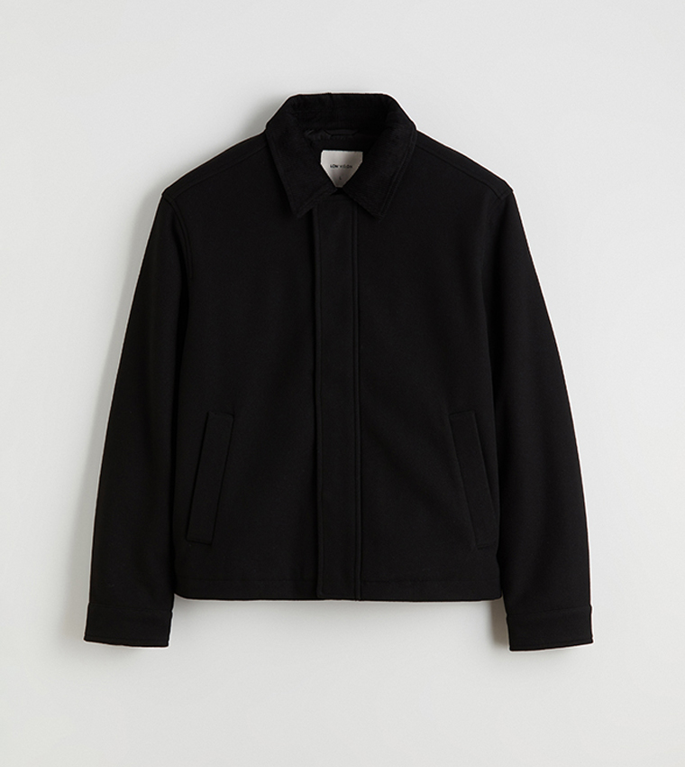 Long Sleeves Standard Fit Collared Jacket