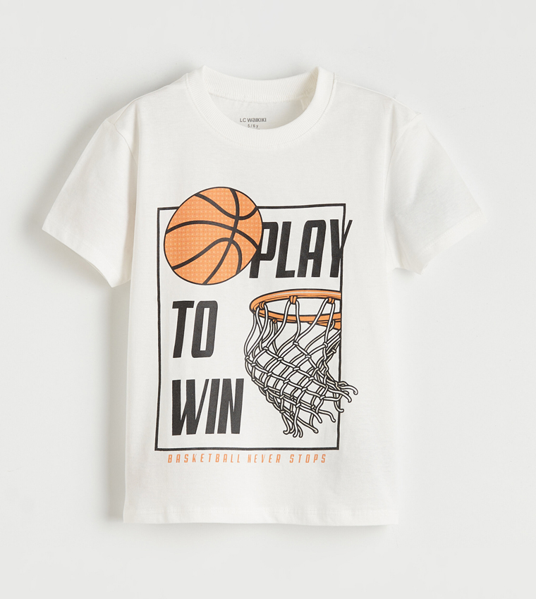 Printed Short Sleeves Crew Neck T-Shirt