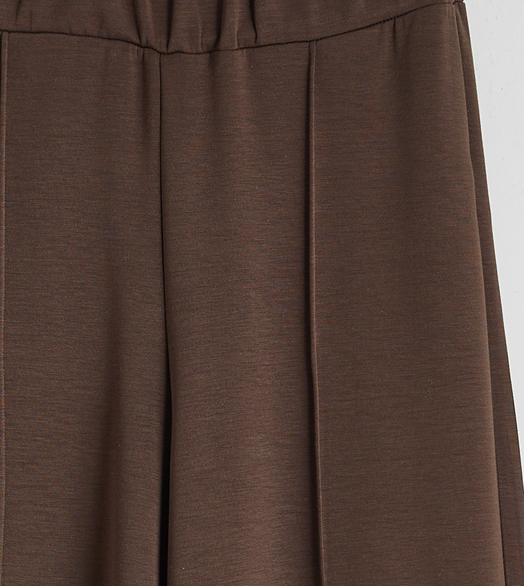 Solid Elastic Waist Modal Blend Sweatpants